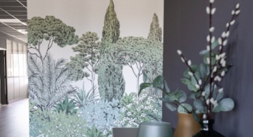 papier peint rappelant la nature, par Beauté Intérieure, Décoratrice d'intérieur UFDI à Mulhouse 68